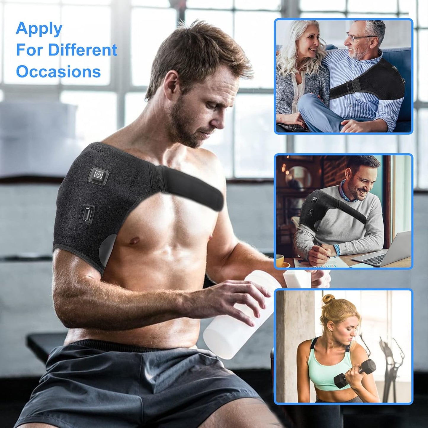 Almohadilla Térmica De Hombro Masajeador