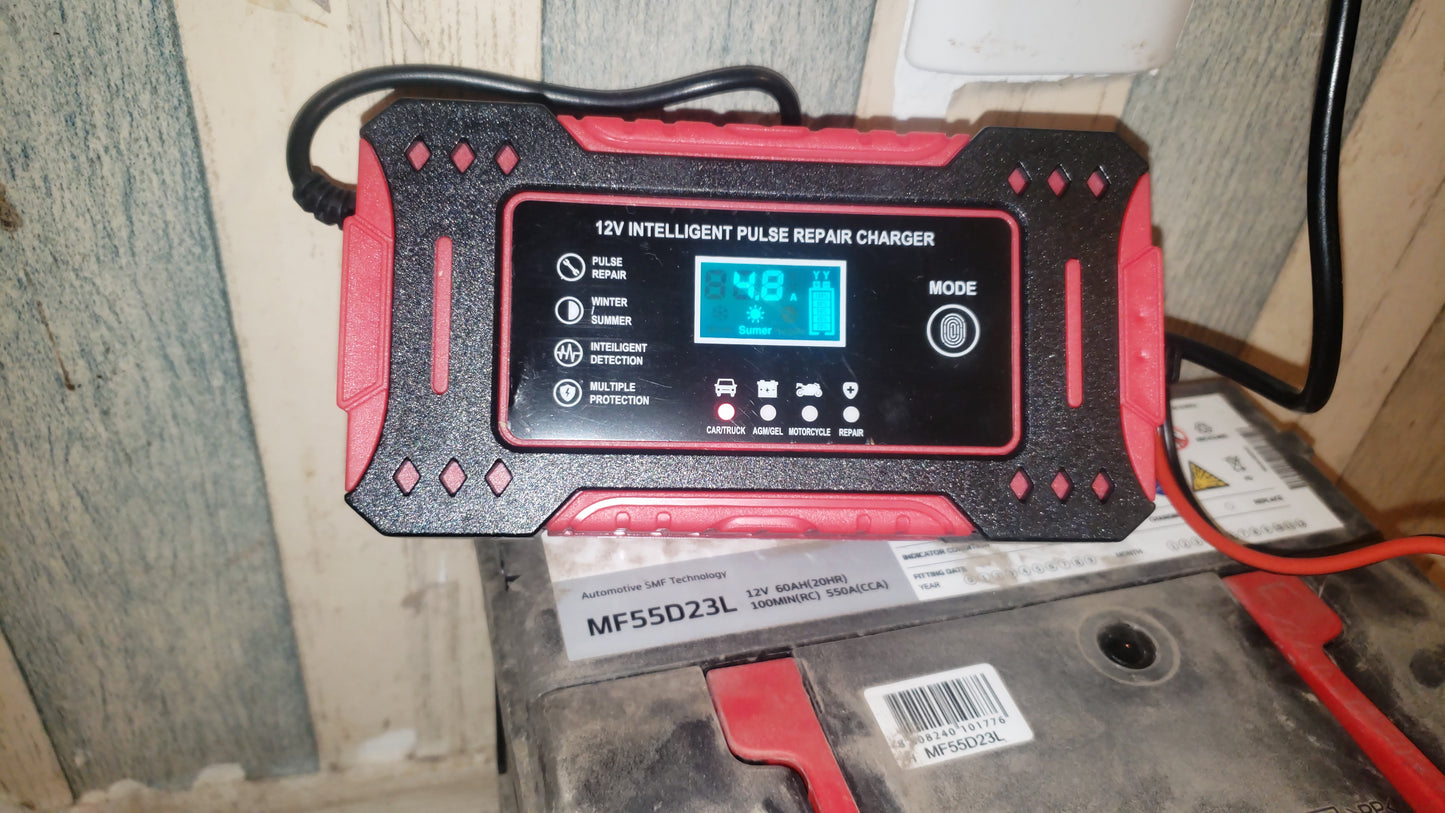 CARGADOR REPARADOR DE BATERÍAS PARA AUTO